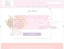 Tablet Screenshot of jaysflorist.com